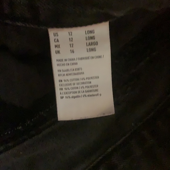 American Eagle Long Embroidered Mom Jeans - Picture 3 of 3